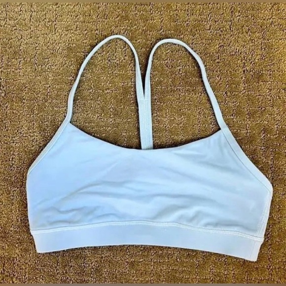 Lululemon Flow Y Bra Blue Linen Size 10 - Picture 4 of 7